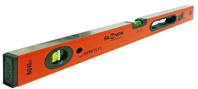 Уровень строительный, 100 см. (0,3мм/м, 860г/м, оранж.), быт. (70107) SLOWIK