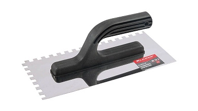 Гладилка нерж. зубчат. 130х270мм, зуб 8мм, пласт. рук. (KL0803-08) KLASSE