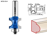 Фреза полустержн. с подшип., D= 25,4мм, дл.-31,8мм, рад.-6,35мм, хв.-12мм,d-12,7мм (28722-25.4) ЗУБР
