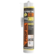 Герметик силиконовый универсальный Profsil 280мл прозрачный туба  БелИНЭКО