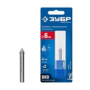 Борфреза зенкерная 6х5х50 мм, тип J, с вершиной 60°, хв-к 6 мм "ПРОФЕССИОНАЛ" (28808-6-5) ЗУБР