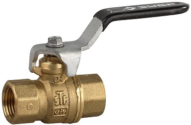 Кран шаровой полнопроходной "мама-мама", ручка, латунь DZR, 1/2" (4-51320-L-1/2) ЗУБР