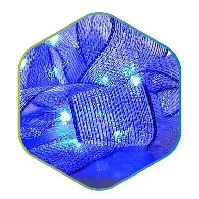Гирлянда светодиодная (IP20 2хАА 2м Лента синяя) FL-BT20L3V-B-6652 ETP