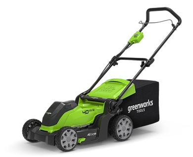Газонокосилка аккум. G40LM41 (40В, выс. 20-70мм, шир. 40см, травосб. 50л, вес 18кг) GreenWorks