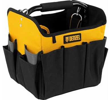 Переноска для инструментов наплечная, 260x240x300 мм, 22 кармана (90294) DENZEL