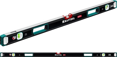 Уровень строительный, 150 см. (0.3 мм/м, 3 гл., фрезер., сверхпрочный), магн. (34988-150) KRAFTOOL