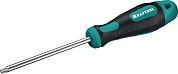 Отвертка TORX TX 30x100мм, с отв., двухкомп. противоскол. рукоятка, Cr-Mo-V (250077-30-100) KRAFTOOL