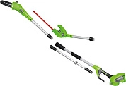 Кусторез аккумуляторный G40PSH (40.0 В, без АКБ и ЗУ, штанга 1.7м)(1303907) GreenWorks