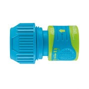 Соединитель для шланга 1/2"-3/4" универсальный, аквастоп, двухкомпонентный, LUXE (66246) PALISAD