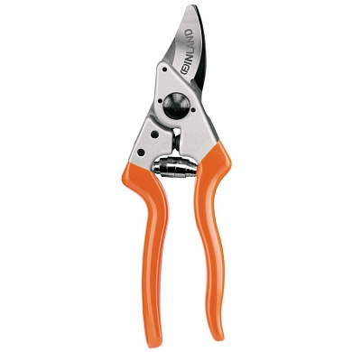 Секатор кованный профессиональный короткий с обрезиненными ручками (1718) FINLAND