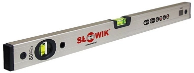 Уровень строительный, 120 см. (0,5мм/м, 600г/м, серебр.), быт. (70123) SLOWIK