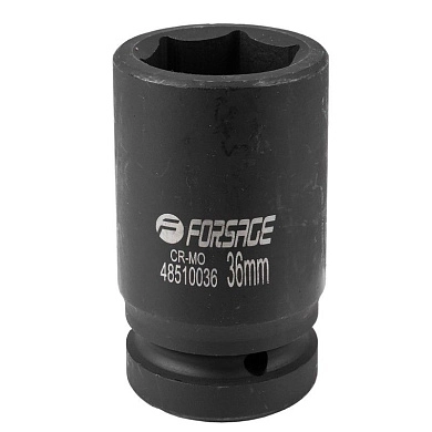 Головка ударн. 1" 36мм 6гр. глубокая (F-48510036) Forsage