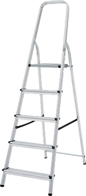 Лестница-стремянка алюм., серия NV1110 (5 ступ., 104/174 см, 3.9 кг) (1110105) Новая высота