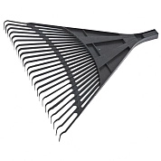 Грабли веерные пластиковые, 600 мм, 24 плоских зуба, без черенка (61708) СИБРТЕХ