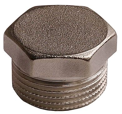 Заглушка GENERAL FITTINGS никелированная латунь, 6-ти гранная головка, наружная резьба, 3/4"