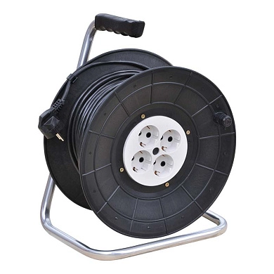 Удлинитель на катушке 40м (4 роз., 2,0кВт, б/з, ПВС-Т 3х1,0), SPEC