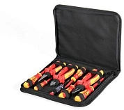 Набор инструментов диэл. (отверт., плоскогуб., кусач.) 9пр. (НИИ-18) КВТ