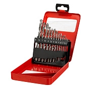 Набор сверл по металлу, 2-8 мм (через 0,5 мм), HSS, 13 шт., метал. коробка (72387) MATRIX