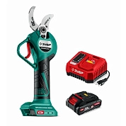 Секатор аккум. СКБ-2030-21 LMS (20 В, 1акк. х 2.0 А/ч Li-Ion, 30 мм макс. рез, кор.) ЗУБР