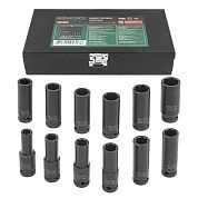 Набор головок ударн. глубоких 1/2" 10-24мм 6гр. 12пр. (RF-4127-5MPB) Rock FORCE
