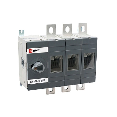 Рубильник  без рукоятки управления TwinBlock 3P (200А 380В IP30) tb-s-200-3p EKF PROxima
