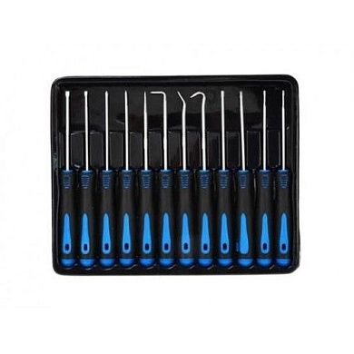 Крюки для снятия сальников с отвертками (набор 12пр)(G02707) GEKO