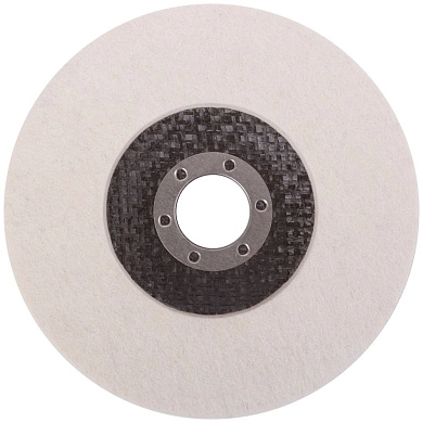 Круг полировальный войлочный для УШМ, сплошной 125мм (F_39869) FIT