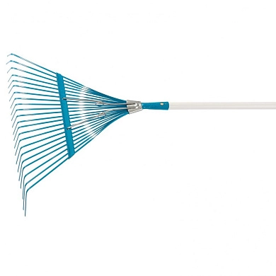 Грабли веерные стальные, 540х1450 мм, 24 плоских зуба, лакированный черенок, LUXE (617905) PALISAD