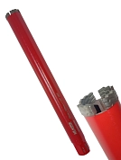 Сверло алмазное труб. 52х24х3.5х11х5х450мм 1-1/4" UNC / железобетон (KL0144-52/450) KLASSE