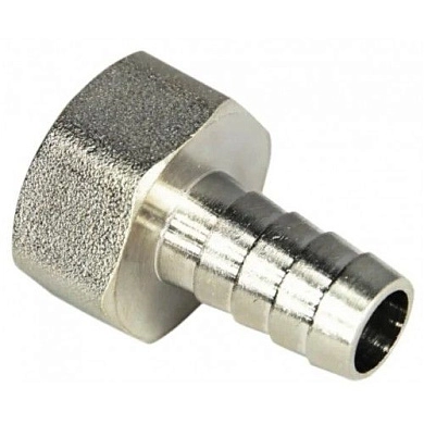 Штуцер пневматический внутренняя резьба 1/8" - "елочка" 6мм (HD-BF1254) H-D