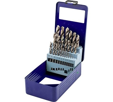 Набор сверл по металлу 1.0-13.0 мм, HSS, 25 шт. (F-924U1) Forsage