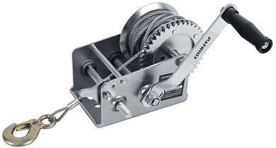 Лебедка ручная барабанная WH 1100B (трос 8м Ø 5мм 1,1т крюк 1) PATRIOT