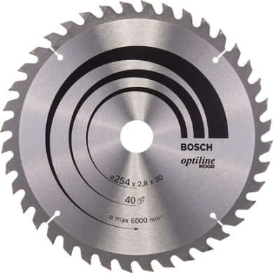 Диск пильный 254х30х40 OptilineWood (2 608 640 443) BOSCH