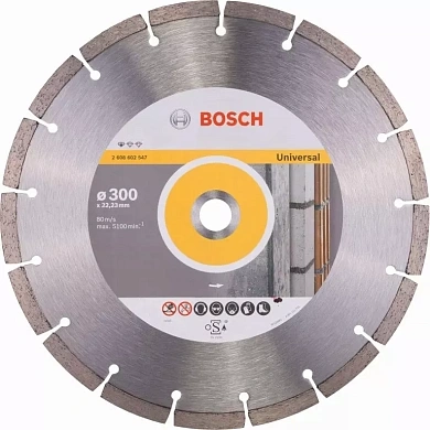 Круг алмазный сегм. 300х3.1х10х22.23 мм Standart Universal (2 608 602 547) BOSCH