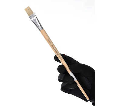 Кисть плоская 12 мм для масла, длинный волос (0255-630012) HARDY