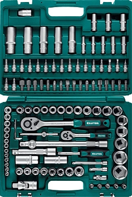 Набор инструмента автомобильного (1/2", 1/4", 3/8") 108пр. "X-Drive 108" (27888-H108_z03) KRAFTOOL