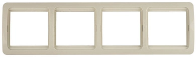 Панель "ГАММА" четверная горизонтальная, цвет бежевый (SV-54150-B) СВЕТОЗАР