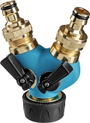 Распределитель "EXPERT" двухканальный, металлический, 3/4"-1" (426112_z01) GRINDA