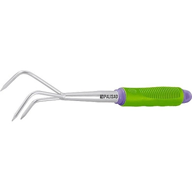 Рыхлитель 3-зубый, 70х330 мм, стальной, пластиковая рукоятка (63006) PALISAD