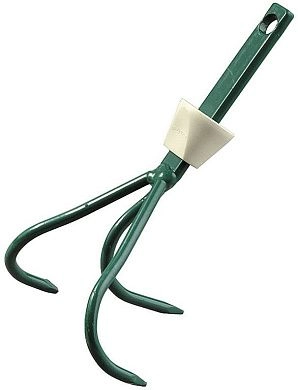 Культиватор , 3 зубца, закаленная сталь, с быстрозажимным механизмом, 90мм (4230-53823) RACO