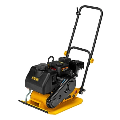 Виброплита бензиновая VC-30W, 30 кН, 60х45 см, 196 см3, бак для воды Denzel