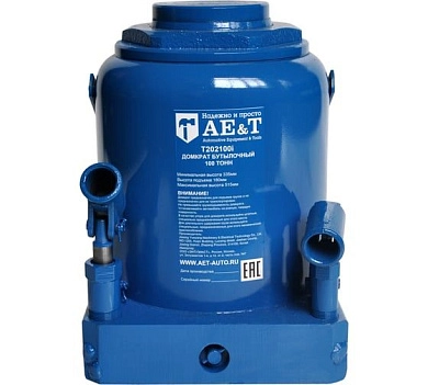 Домкрат бутылочный, 100 т, 335-515 мм (T202100i) AE&T