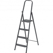 Лестница-стремянка стальн., 4 ступ, компактная, 870мм, слож.1575х445х90мм, (97944) СИБРТЕХ