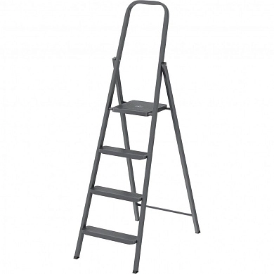 Лестница-стремянка стальн., 4 ступ, компактная, 870мм, слож.1575х445х90мм, (97944) СИБРТЕХ