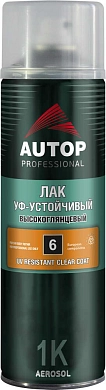 Лак УФ-устойчивый - Высокоглянцевый - Аэрозоль 650мл №6 (ATP-A07317) AUTOP