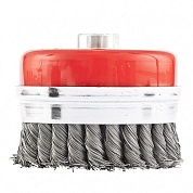 Щетка чашечная (коса) 100мм/М14, усиленная, с кольцом (74672) MATRIX