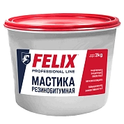 Мастика антикоррозионная резинобитумная, в п/э ведре, 2кг (411040081) FELIX