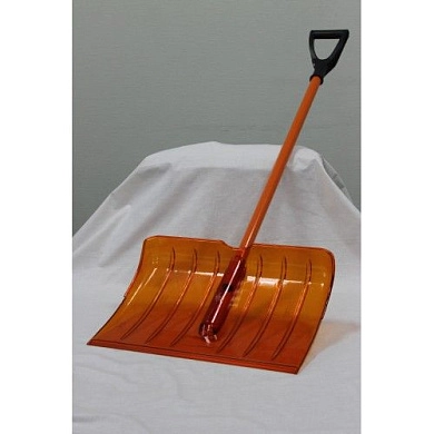 Лопата снеговая из поликарбоната, с алюм. черенком и ручкой, 515*375мм (ПК-2-О) CARBOLUX