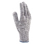 Перчатки х/б, серые, ПВХ покрытие "Точка", 10 класс, серый меланж, 6 нитей (67815) фото4