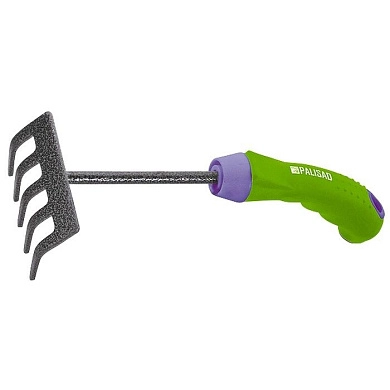 Грабли 5-зубые, 90х265 мм, стальные, обрезиненная эргономичная рукоятка, ERA (61777) PALISAD